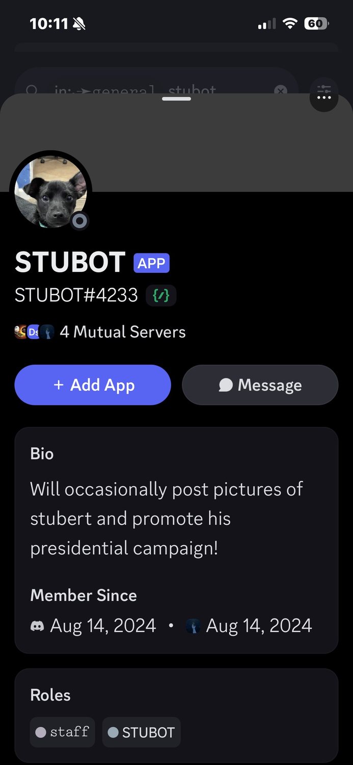 STUBOT Discord profile